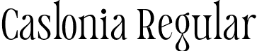 Caslonia Regular font | caslonia-regular.otf