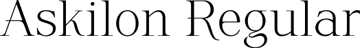 Askilon Regular font | Askilon-R9XYW.otf