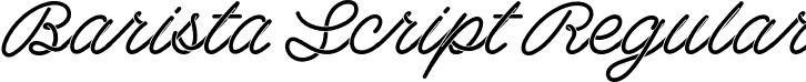 Barista Script Regular font | Barista Script.otf