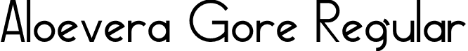 Aloevera Gore Regular font | aloevera-gore.otf