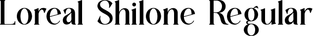 Loreal Shilone Regular font | Loreal-Shilone-Serif.otf