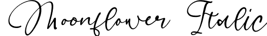 Moonflower Italic font | Moonflower-Italic.otf