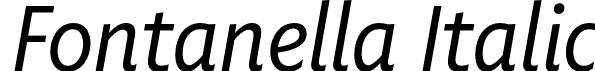 Fontanella Italic font | Fontanella-Italic.otf