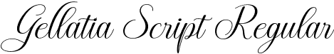 Gellatia Script Regular font | gellatia.otf