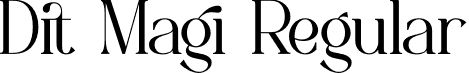 Dit Magi Regular font | Dit-Magi-Demo.otf