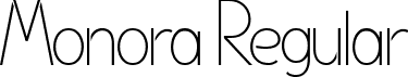 Monora Regular font | monoraregular-dyg59.ttf