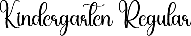 Kindergarten Regular font | Kindergarten.otf