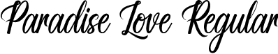 Paradise Love Regular font | ParadiseLove.ttf