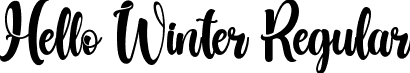 Hello Winter Regular font | HelloWinter.ttf