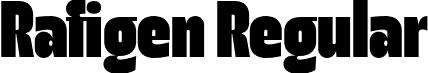 Rafigen Regular font | Rafigen Regular.otf