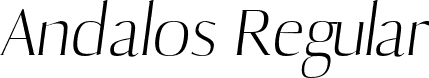 Andalos Regular font | Andalos-regular.otf