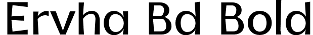 Ervha Bd Bold font | Ervha-Bold.otf