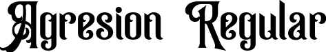 Agresion Regular font | Agresion.otf