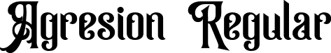 Agresion Regular font | Agresion.ttf