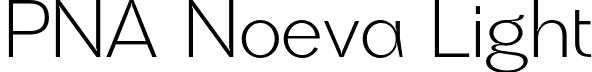 PNA Noeva Light font | PNANoeva-Light.otf