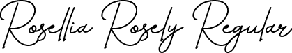 Rosellia Rosely Regular font | Rosellia Rosely.otf