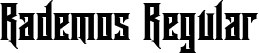 Rademos Regular font | RademosRegular-9YGrK.ttf