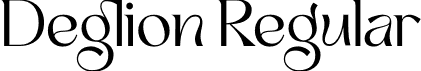 Deglion Regular font | Deglion-p7Vea.otf