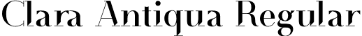 Clara Antiqua Regular font | ClaraAntiqua.otf