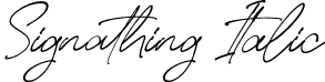 Signathing Italic font | Signathing Italic.otf