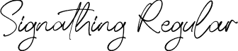 Signathing Regular font | Signathing.otf