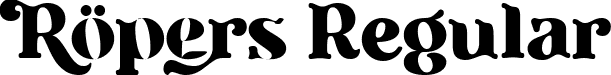 Ropers Regular font | Ropers.ttf