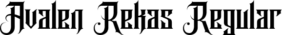 Avalen Rekas Regular font | AvalenRekasRegular-ZVZa8.ttf