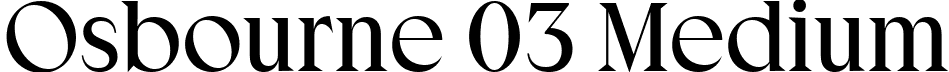 Osbourne 03 Medium font | Osbourne 03 Medium.ttf