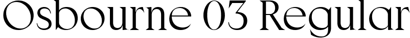 Osbourne 03 Regular font | Osbourne 03 Regular.ttf