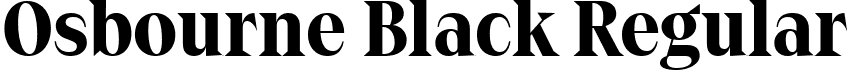 Osbourne Black Regular font | Osbourne Black.ttf