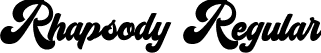 Rhapsody Regular font | Rhapsody.otf