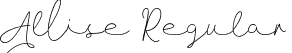 Allise Regular font | Allise-YzVLO.otf