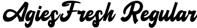 AgiesFresh Regular font | AgiesFresh-MVB8J.otf