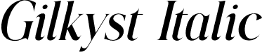 Gilkyst Italic font | gilkyst-italic.otf