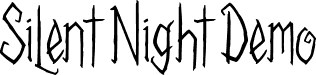 Silent Night Demo font | Silent Night Demo.ttf