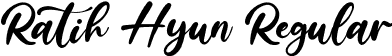 Ratih Hyun Regular font | RatihHyun-1Gl42.otf