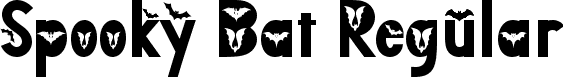 Spooky Bat Regular font | Spooky Bat TTF Demo.ttf