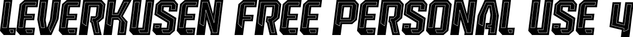 Leverkusen Free Personal Use 4 font | Leverkusen-Free-Personal-Use-4.otf