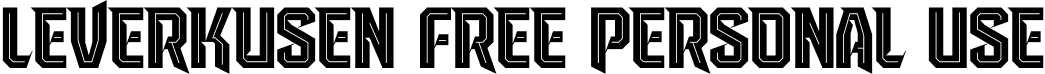 Leverkusen Free Personal Use font | Leverkusen-Free-Personal-Use.otf