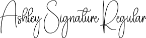 Ashley Signature Regular font | Ashley-Signature.otf