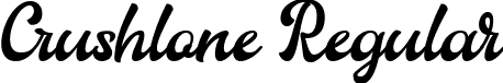 Crushlone Regular font | Crushlone.ttf