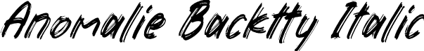 Anomalie Backtty Italic font | Anomalie-Backtty-Italic.otf