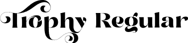 Trophy Regular font | Trophy.otf