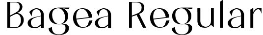 Bagea Regular font | Bagea.ttf