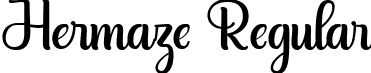 Hermaze Regular font | Hermaze.ttf