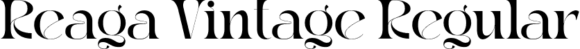 Reaga Vintage Regular font | reagavintageregular-lxvqd.otf