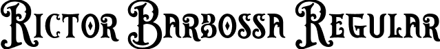 Rictor Barbossa Regular font | rictorbarbossaregular-pgopd.otf