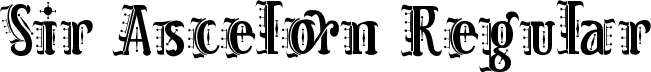 Sir Ascelorn Regular font | Sir Ascelorn.ttf