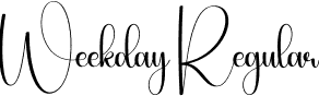 Weekday Regular font | Weekday.otf