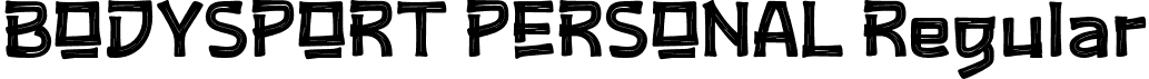 BODYSPORT PERSONAL Regular font | BODYSPORTPERSONAL-Regular.otf